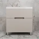 Тумба под раковину напольная Style line ЛС-00002437 80см цвет крем эмаль