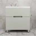 Тумба под раковину напольная Style line ЛС-00002438 80см цвет олива эмаль