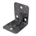Уголок перфо усиленный интерьерный Alberts Duravis 105x105x90х3мм черный жемчуг