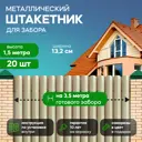 Металлический штакетник Ижторгметалл круг 132мм 1.5м односторонний RAL 1014 слоновая кость 20шт