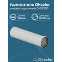 Комплект дымохода коаксильный Okseler D100 108x275 мм оцинкованная сталь oks00136