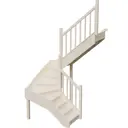 Межэтажная лестница Stairshop ЛЕС-ППШ43 с правым поворотом