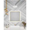 Зеркало для ванной Alumirror 6060свет 6060зол6000к с подсветкой 60x60см