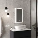 Шкаф зеркальный подвесной Montero White LED с подсветкой 35x65 см цвет белый