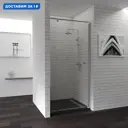 Душевая дверь Rgw Passage PA-02 (97-110)x185 цвет профиля серебристый блеск