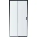 Душевая дверь Aquatek AQ ARI RA 10020BL 100см эффект стекла прозрачный раздвижной