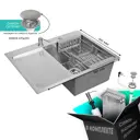 Мойка для кухни Stein GL37851-R/031/GL405A/GL302644 78x51 см глубина чаши 19 см нержавеющая сталь цвет сатин