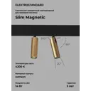 Трековый светильник светодиодный Elektrostandard 85046/01 Slim Magnetic 14 Вт 4 м² цвет латунь