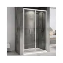 Душевая дверь Abber AG07090 90см эффект стекла прозрачный складной