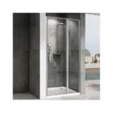 Душевая дверь Abber AG04120S 120см эффект стекла прозрачный распашной