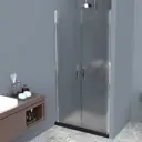 Душевая дверь Belbagno UNO-B-2-80-P-Cr 80см эффект стекла рифленый распашной