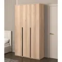 Шкаф распашной Бергамо с 4 дверями 120x220x46.6 см ЛДСП цвет дуб комано