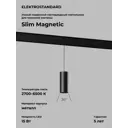 Трековый светильник подвесной Elektrostandard Slim Magnetic a063534 19см 15 Вт IP20 48В 5 м² Изменение оттенков белого цвет Черный