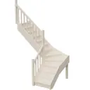 Межэтажная лестница Stairshop ЛЕС-ГЛШ23 с поворотом налево