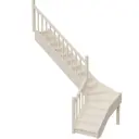 Межэтажная лестница Stairshop ЛЕС-ГЛШ53 с поворотом налево
