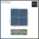 Керамогранит Motto Levels N100012 20x20см цвет синий