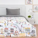 Покрывало Этель "Fantasy town" 145x210 см, рогожка, цвет разноцветный