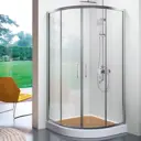 Душевой уголок CeruttiSpa Viva 90 90x90 профиль хром стекло прозрачное