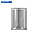 Душевой уголок River Don 18536 1/4 круга 80x80см хромированный профиль эффект стекла матовый