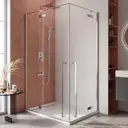 Душевой уголок Cezares Liner LINER-AH-2-120/90-C-Cr-L прямоугольный 120x90 см серебристый блеск профиль, эффект стекла прозрачный