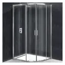 Душевой уголок Belbagno Uno UNO-195-RH-2-120/80-C-Cr многоугольный 120x80см серебристый блеск профиль эффект стекла прозрачный