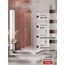 Душевой уголок Cezares Liner LINER-AH-1-120/90-C-Cr-L прямоугольный 120x90 см серебристый блеск профиль эффект стекла прозрачный