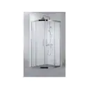 Душевой уголок Aquanet Delta 183842 1/4 круга 100x100см серебристый блеск профиль эффект стекла прозрачный