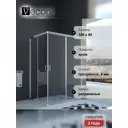 Душевой уголок Veconi Rovigo RV10-10090-01-C5 прямоугольный 100x90см серебристый блеск профиль эффект стекла прозрачный