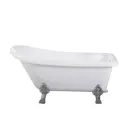 Ванна CeruttiSpa Vito 9320 155x75 см на ножках акриловая овальная цвет белый