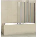 Ширма на ванну cezares PRATICO-V-5-120/140-C-Cr 120х140см
