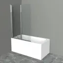 Ширма на ванну belbagno UNO-V-2-110/150-C-Cr 110х150см