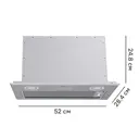 Вытяжка встраиваемая Midea MH60I370X 52 см цвет нержавеющая сталь
