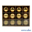 Набор елочных шаров Winter Glade 6012G001 6 см пластик золотой 12 шт