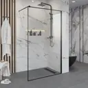 Душевая перегородка Niagara NG-687-90BLACK 90x195см черный профиль стекло прозрачное