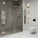 Душевая перегородка Niagara NG-683-80BLACK 80x195см черный профиль стекло прозрачное