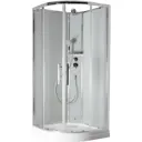 Душевая кабина Timo Premium ILMA 901 с крышей , хамам и стульчиком 100x100x222 низкий поддон 1/4 круга