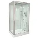 Душевая кабина Timo Premium PURO H-510 L с хамам и хромотерапией 90x120x220 низкий поддон прямоугольный