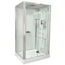 Душевая кабина Timo Premium PURO L с хамам и хромотерапией 90x120x220 низкий поддон прямоугольный