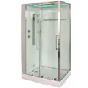 Душевая кабина Timo Premium HELMA R с хамам и хромотерапией 90x120x220 низкий поддон прямоугольный