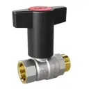 Кран шаровой прямой Ld Pride 552744 DN20 PN40 3/4" НР-ВР латунь ручка флажок