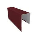 П-планка для профнастила C8 2 м 0.4 мм RAL 3005 красный