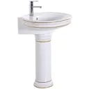 Раковина подвесная Ceramalux 4286 357857 75x57 см цвет белый