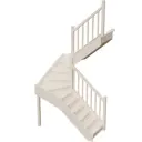 Межэтажная лестница Stairshop ЛЕС-ППШ55 с правым поворотом
