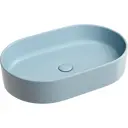 Раковина накладная Ceramica Nova Element CN6048ML голубая матовая 60.80см