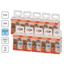 Набор ламп Osram Filament 4058075688230 E14 220-240 В 5 Вт шар малый 600 Лм холодный белый свет 10 шт