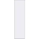 Дверь межкомнатная глухая Invisible 90x220 см цвет белый с замком левая