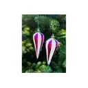 Набор елочных шаров Магия праздника NY153 Сосулька 4 см пластик белый 3 шт