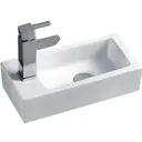 Раковина подвесная CeramaLux 9272R 36.50x18 см цвет белый