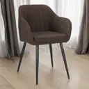 Кухонный стул Okay 8709 84x60x57 см текстиль цвет коричневый