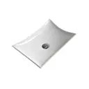 Раковина накладная CeramaLux 7701B 57.50x38 см цвет белый